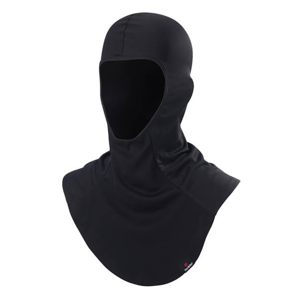 Cagoule moto noir tour de cou