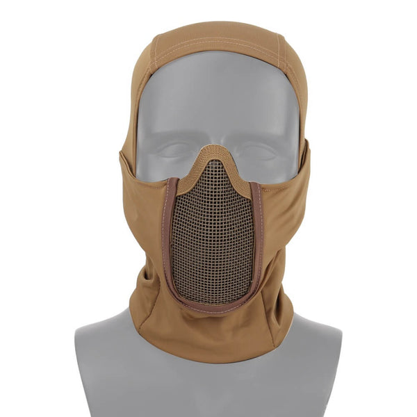 Balaclava airsoft marron