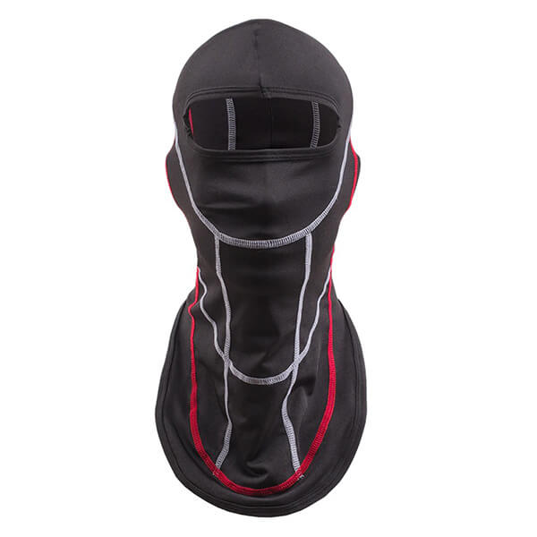 Balaclava cache cou noire et rouge
