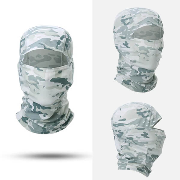 Balaclava militaire coupe vent blanche