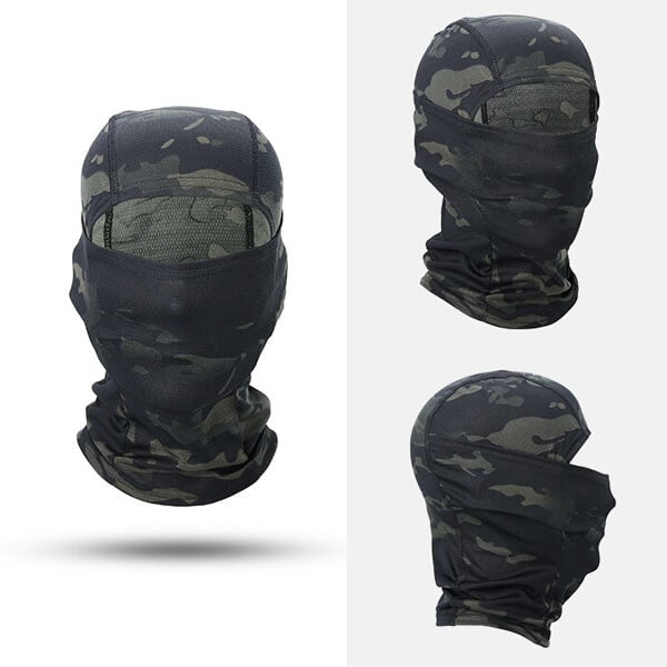 Balaclava militaire coupe vent noire