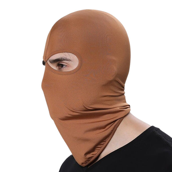 Cagoule 2 trous marron