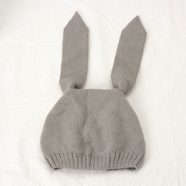 Cagoule bébé grise avec oreille