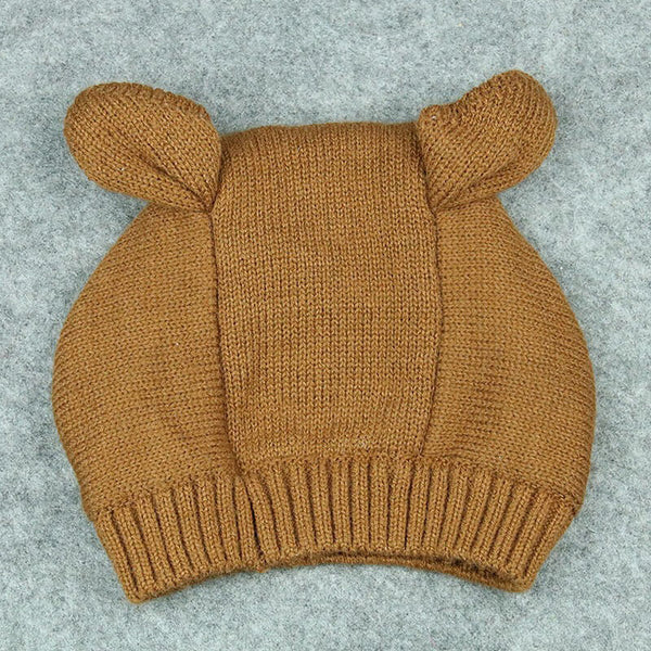 Cagoule bébé marron