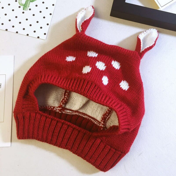 Cagoule bébé rouge