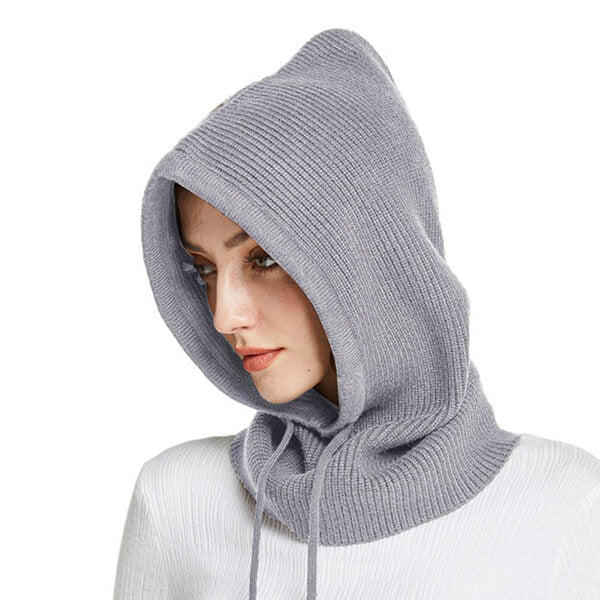 Cagoule capuche tricot