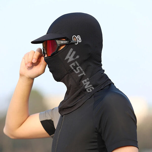 Cagoule casquette lunette noire