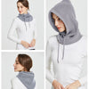 Cagoule femme capuche gris clair