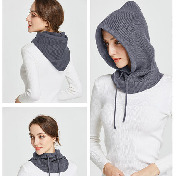 Cagoule femme capuche grise