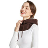 Cagoule femme capuche marron