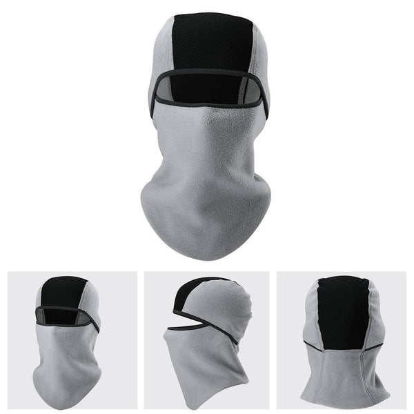 Cagoule gris clair polaire