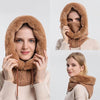 Cagoule marron fourrure
