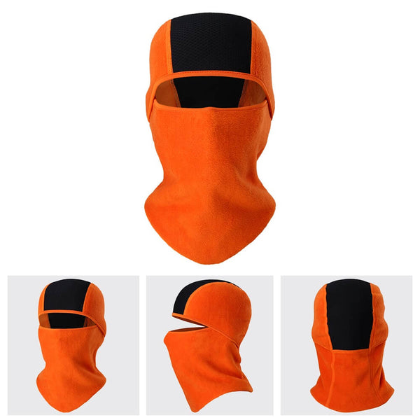 Cagoule orange polaire