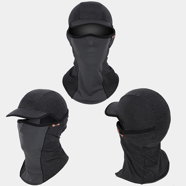 Passe-montagne casquette grise