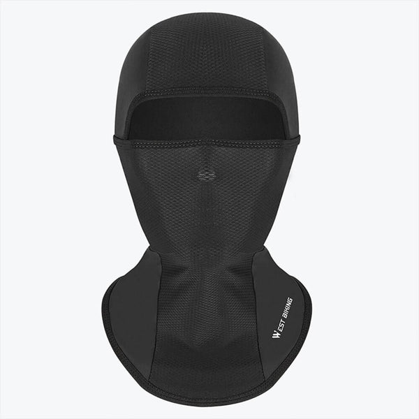 Passe-montagne noire en soie