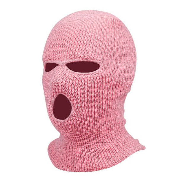 Smiffys Cagoule Masque de Ski Fluo, Rose Fluorescent, Taille