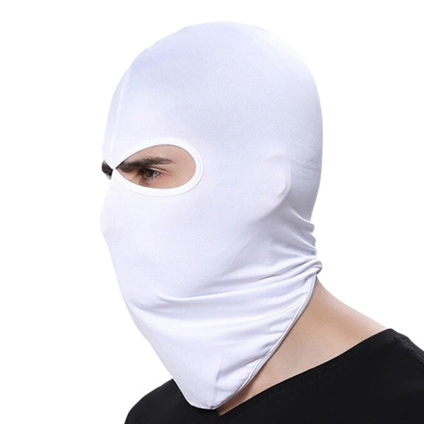 Cagoule blanche 2 trous