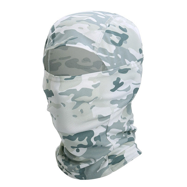 Cagoule camouflage blanche