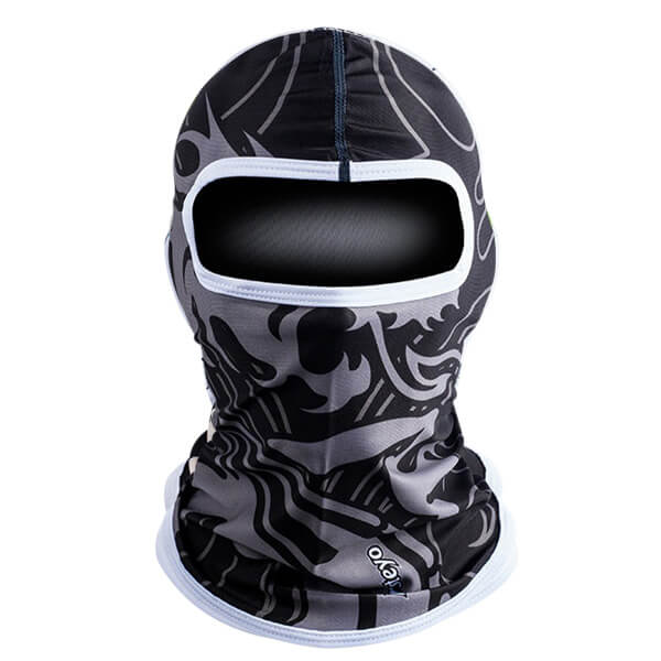 Cagoule moto noire et grise