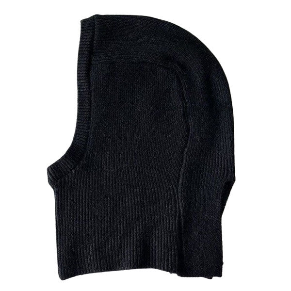 Cagoule noire tricot