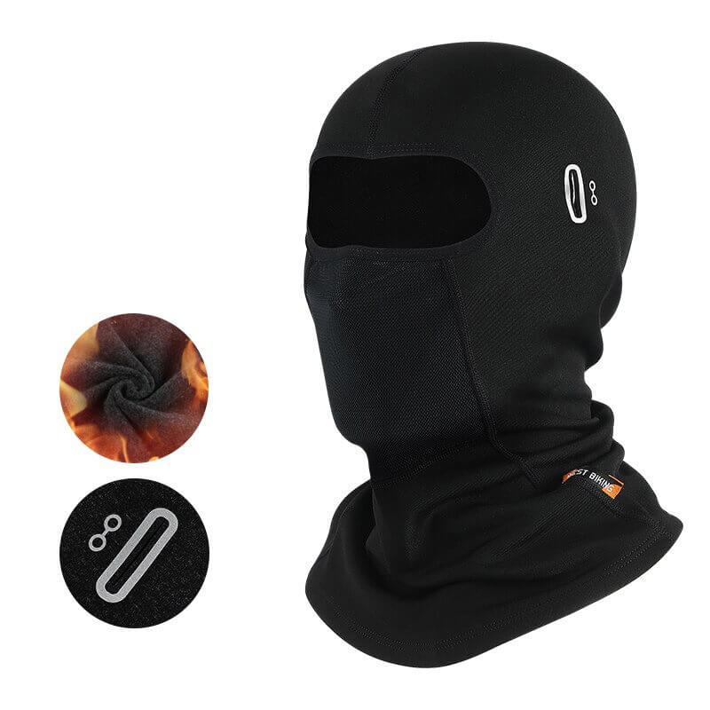 Cagoule Balaclava Polaire Hiver - Bonnet Ski Moto Vélo Coupe-Vent Chaud Pour Homme Et Femme